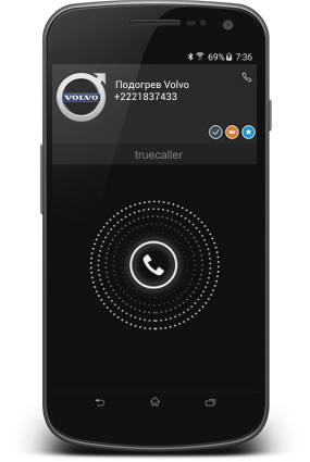 Smartphone with Call Webasto Heater Control